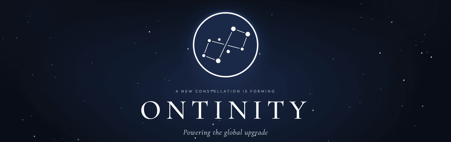 Ontinity wordmark: a new constellation is forming, powering the global upgrade
